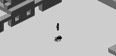 Landing on an ant