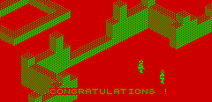 As “CONGRATULATIONS !” finished.