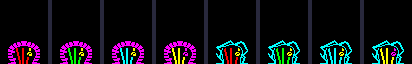 Types $08-$0F, drawn by the game's drawers.