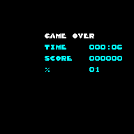 The game over screen.