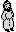 The robed figure waking