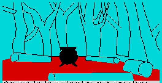 The trolls' clearing by day