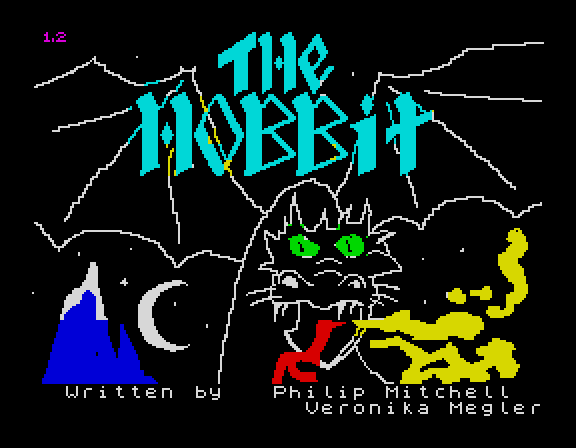 The title screen, then Bag End drawn and described