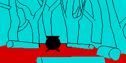 By day, after the dawn: the same ops on cyan.