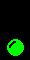 A ball bouncing