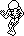 the skeleton, facing -U