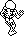 the skeleton, facing +V