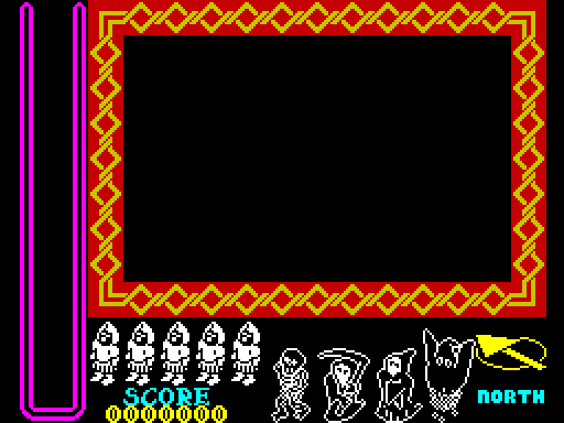 The 157th game: the panel drawn, the play area empty, and nothing moving
