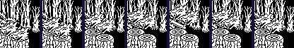 The deadly head in room 107, every sixth turn, the player well away from it.
