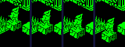 The sinking block in room 15, at turns 1, 8, 16 and 24.